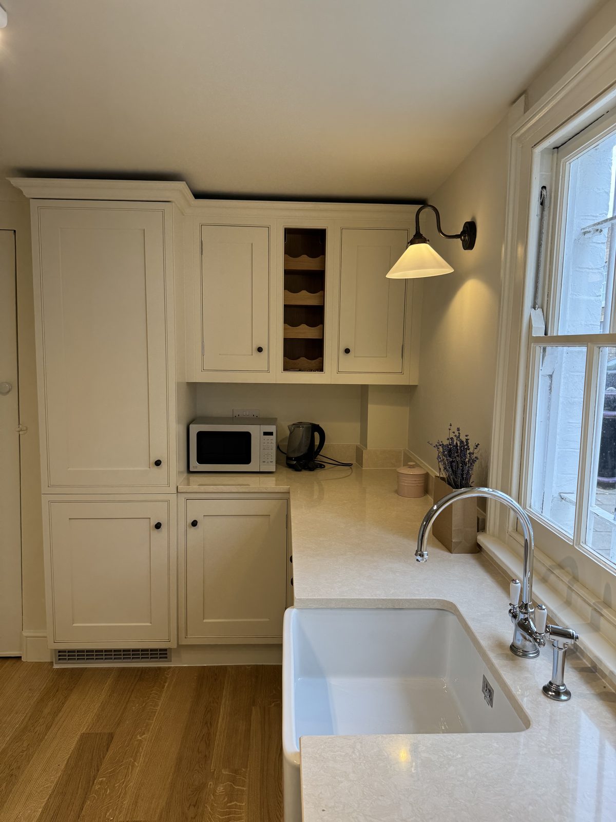 Hawthorn Cottage Limehouse — new kitchen with Belfast sink