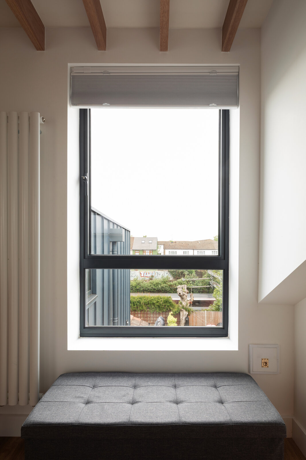 Loft conversion window seat at Keogh Road Stratford, East London